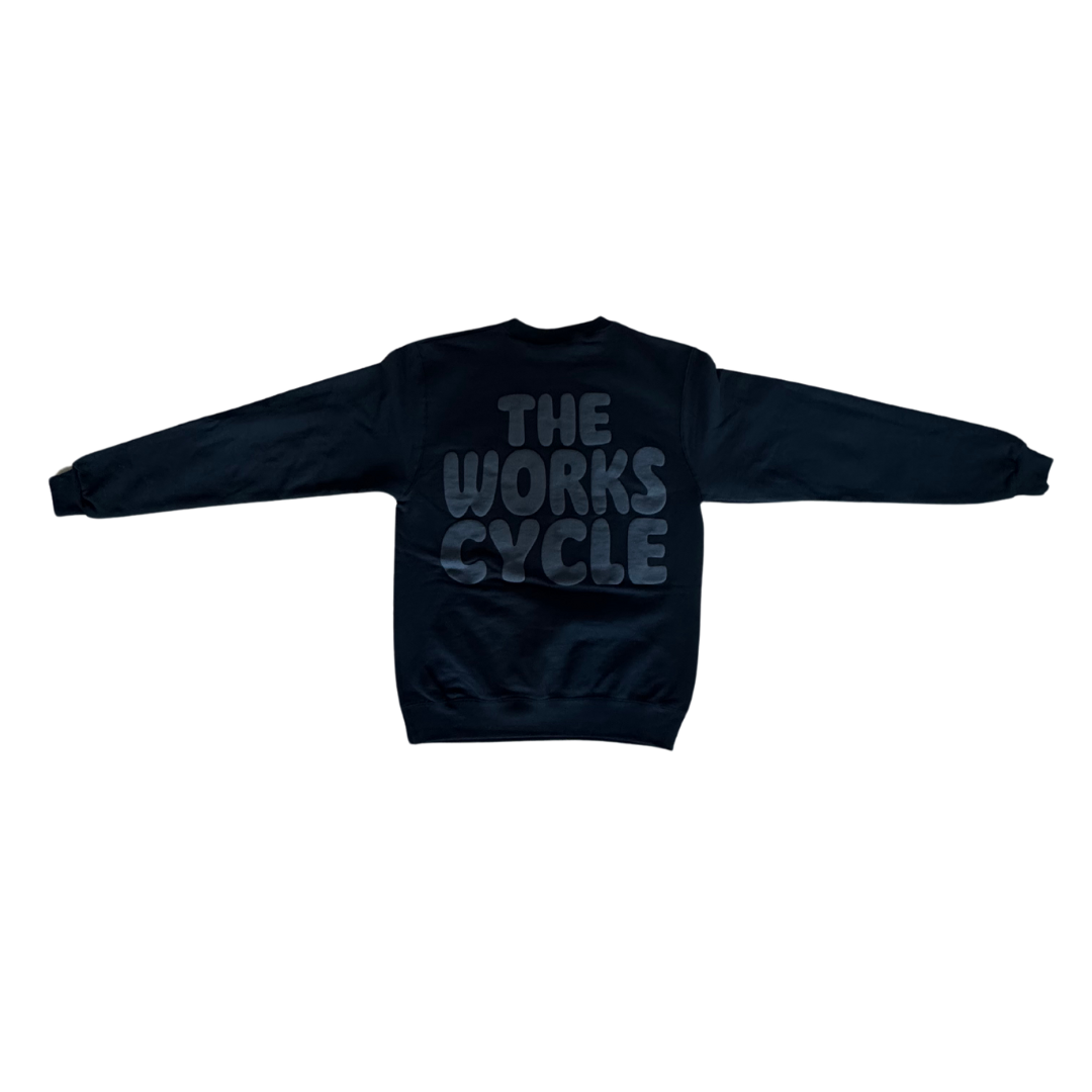 Black Tonal The Works Cycle Crewneck