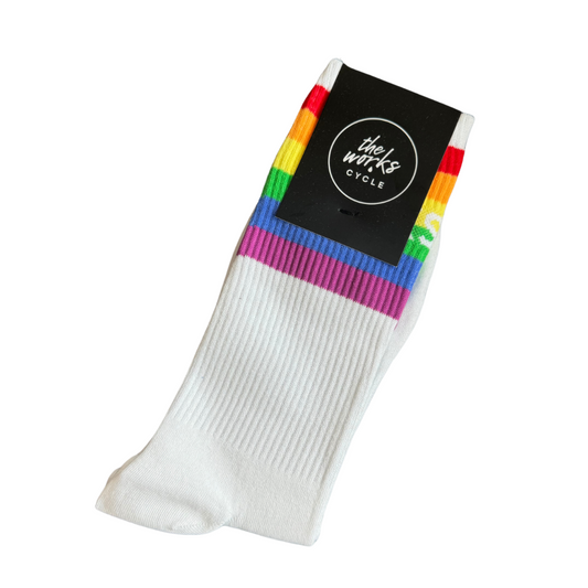 The Works Cycle Pride Socks